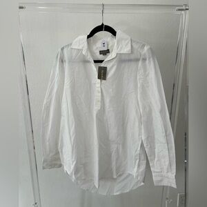 Sigrid Olsen Crisp White Collared Shirt